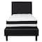 Flash Furniture Roxbury Twin Platform Bed Set, Black SL-BM-21-GG - alternate 2